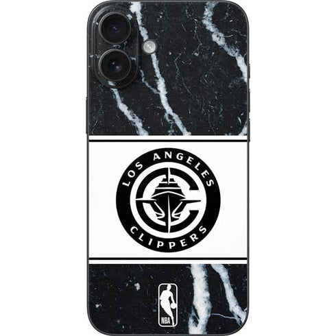 NBA LA Clippers Marble iPhone 16 Plus Skin